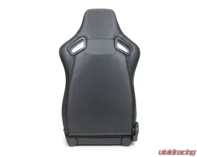 NRG Omega Reclinable Racing Seat - RSC-750BK/BK L/R